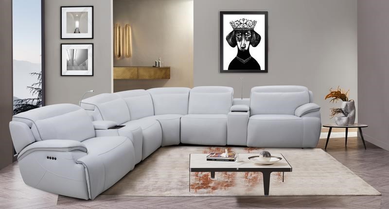 Cosmos grey 2 piece sectional with new arrivals right arm facing chaise